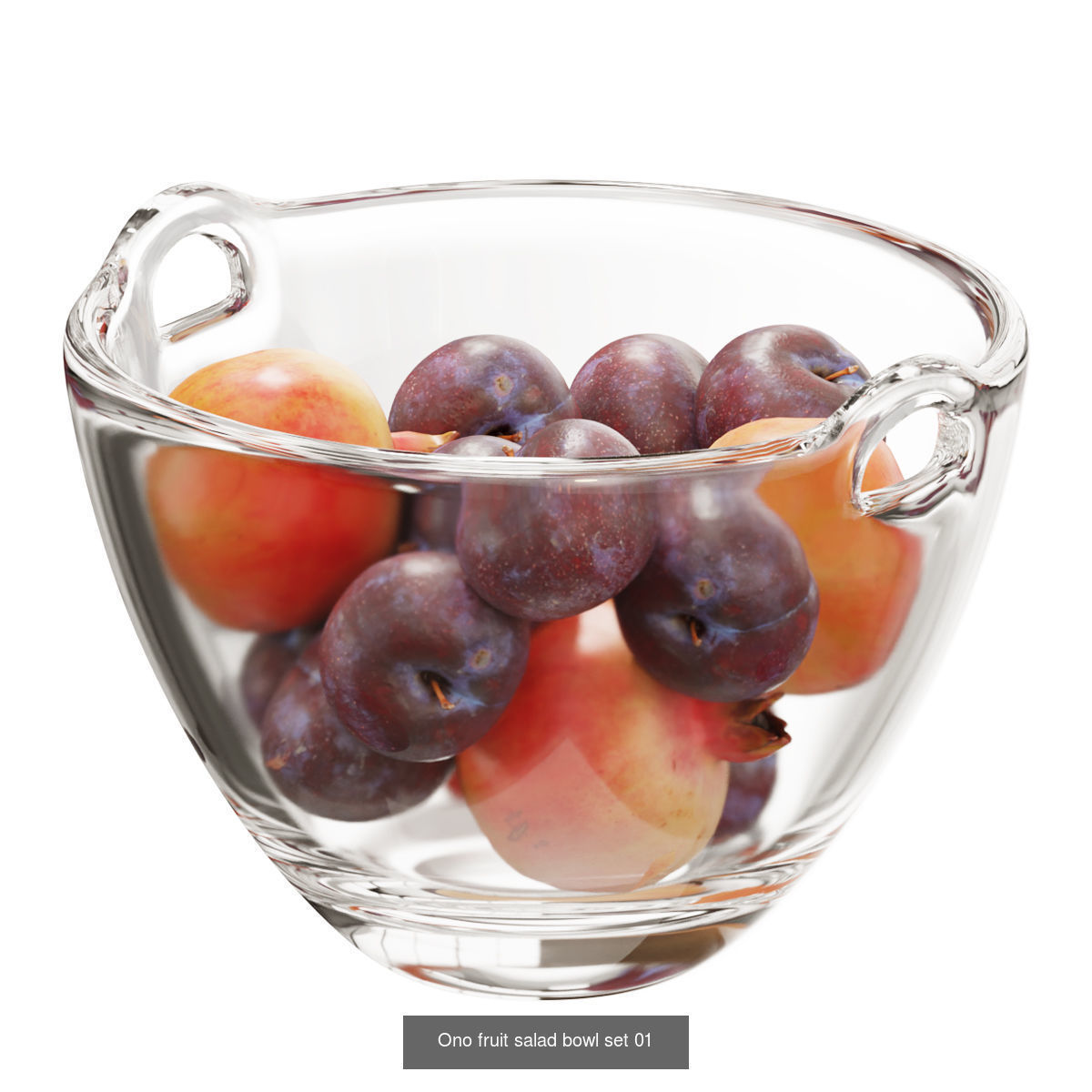 Ono fruit salad bowl  3D Model Collection_1