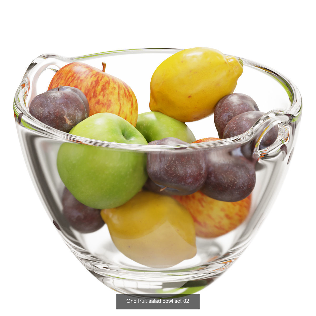 Ono fruit salad bowl  3D Model Collection_2