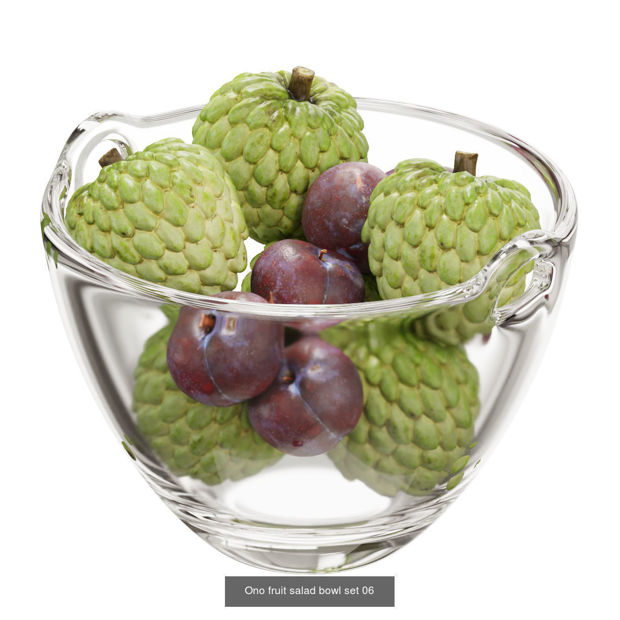 Ono fruit salad bowl  3D Model Collection_6
