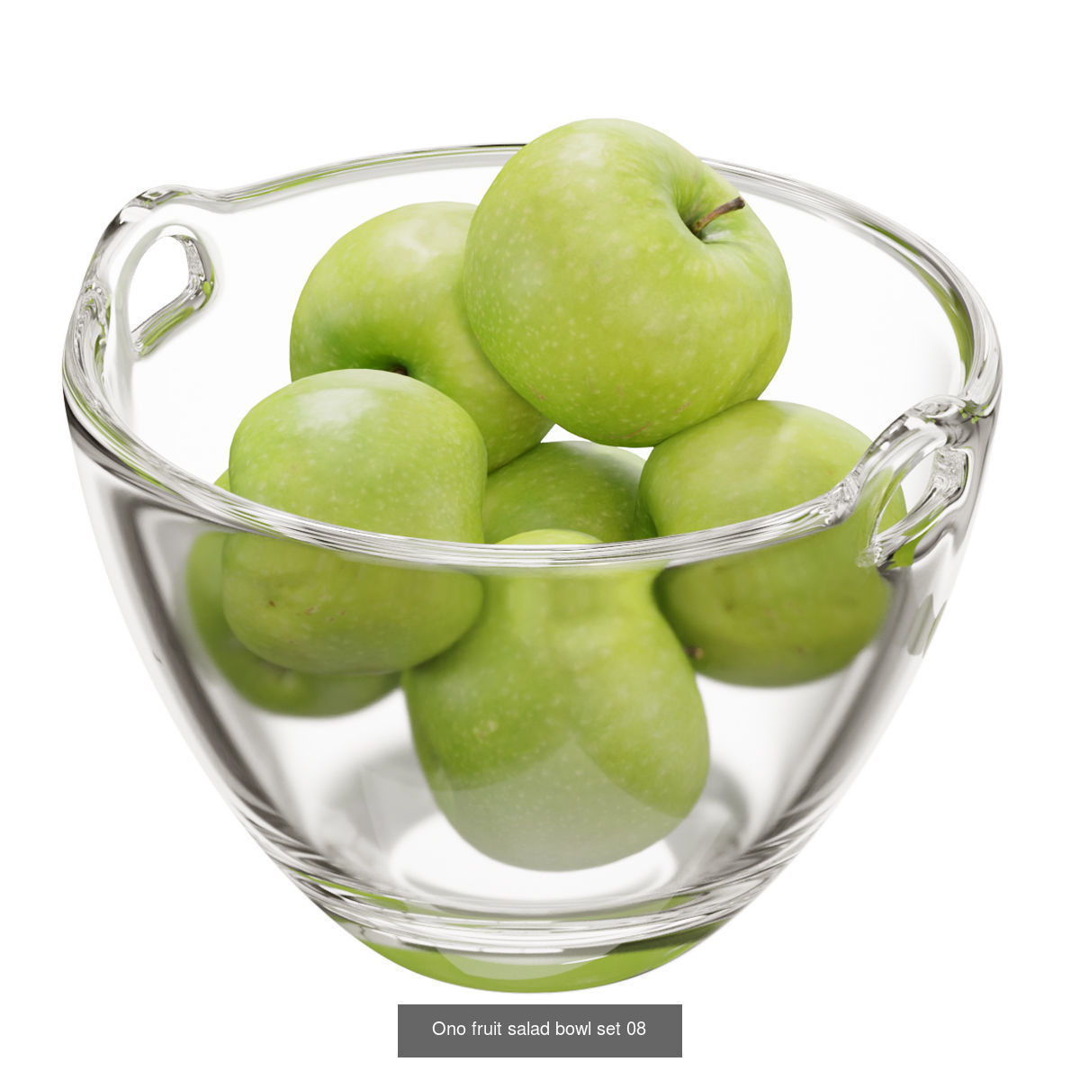 Ono fruit salad bowl  3D Model Collection_8