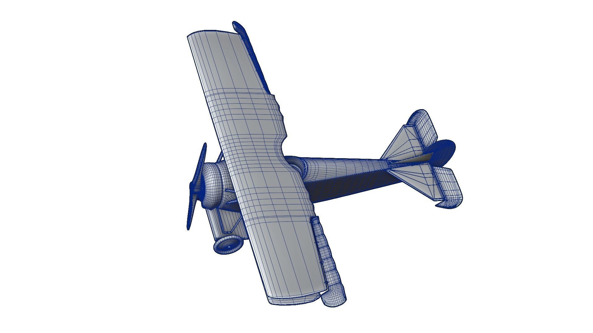 Fokker D Vii Rigged With Control Panel Colors 3D model_16