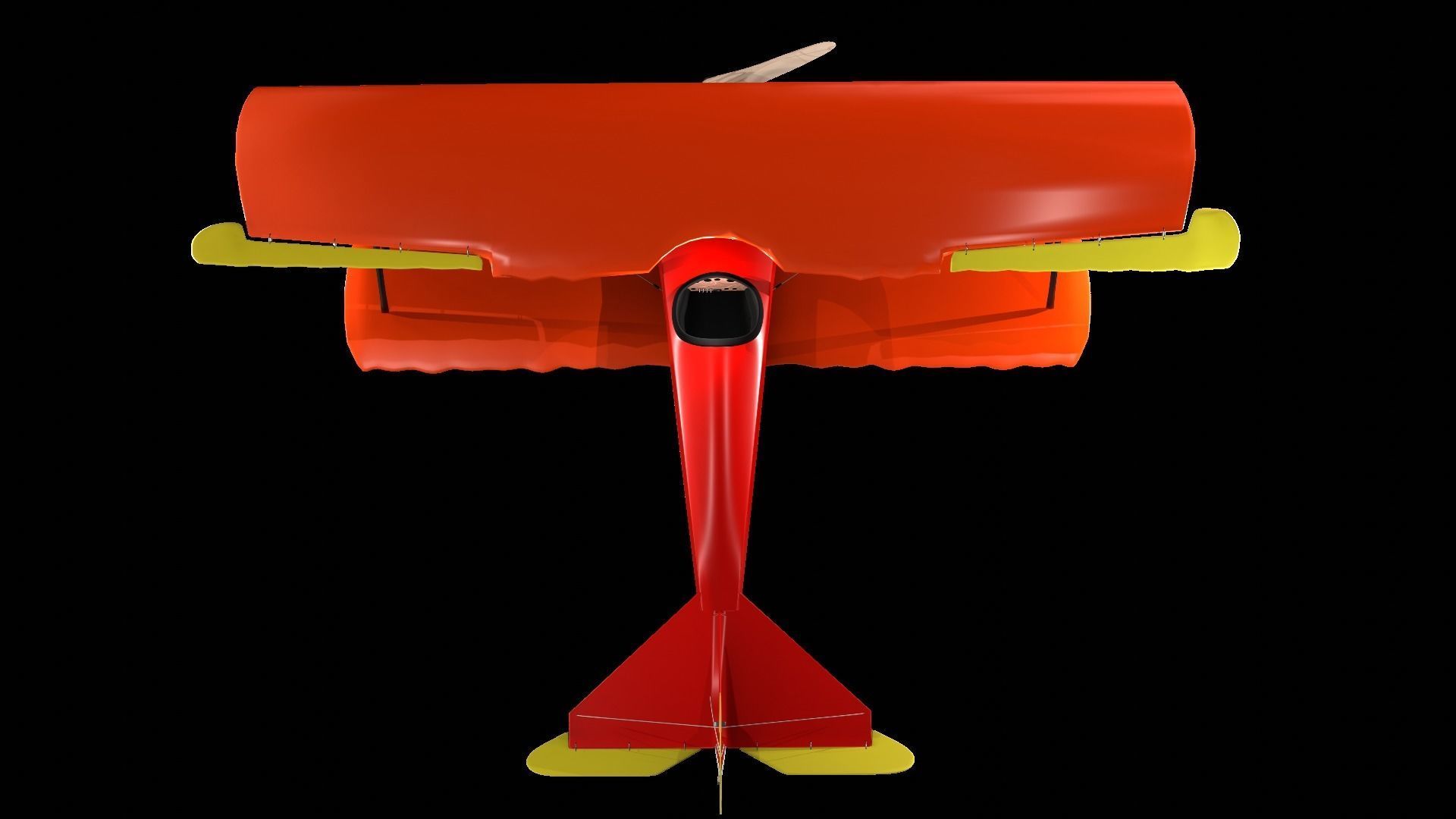 Fokker D Vii Rigged With Control Panel Colors 3D model_11