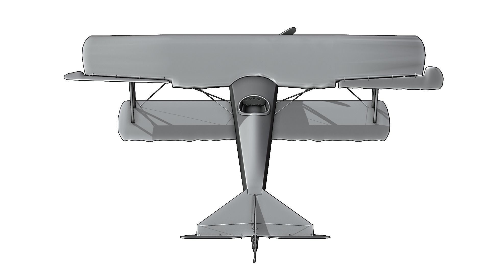 Fokker D Vii Rigged With Control Panel Colors 3D model_8