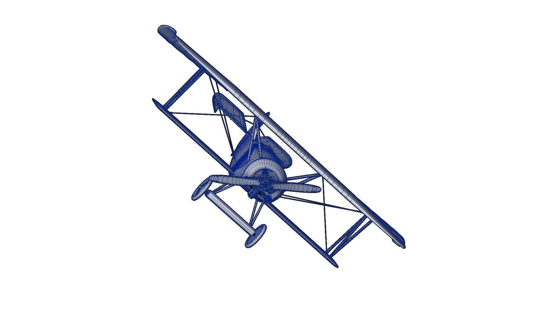 Fokker D Vii Rigged With Control Panel Colors 3D model_15