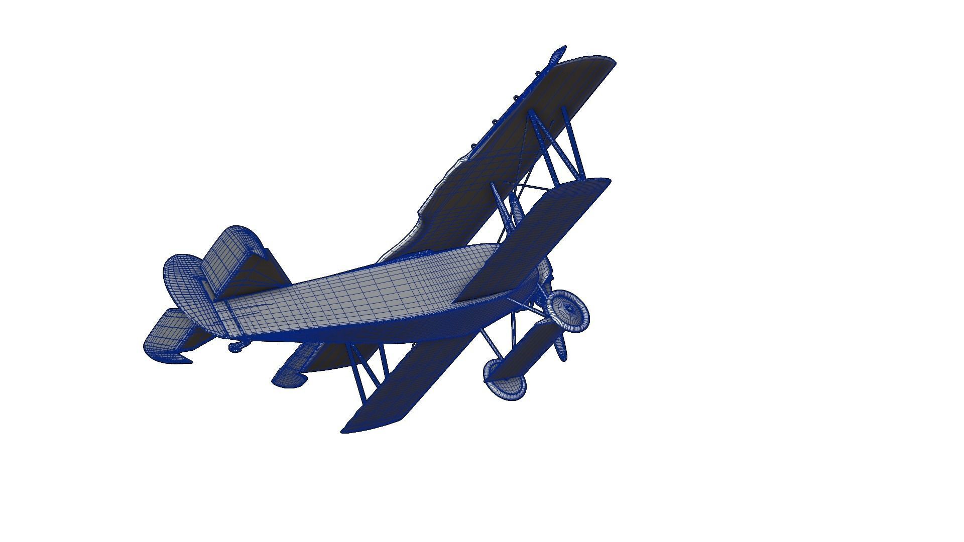 Fokker D Vii Rigged With Control Panel Colors 3D model_14