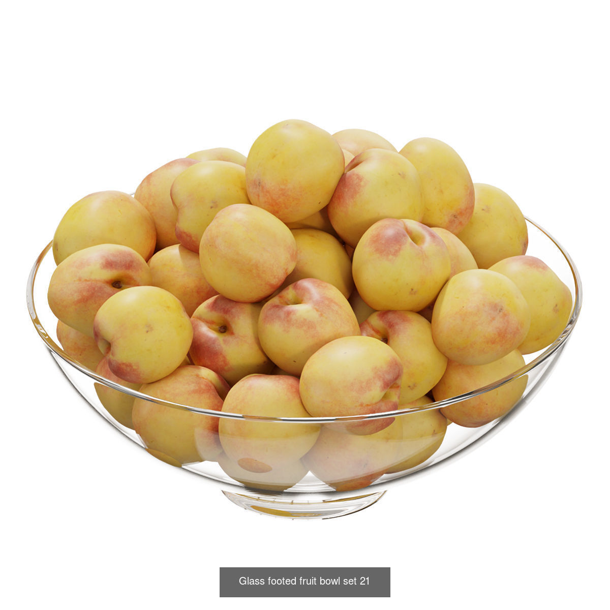 Glass footed fruit 3D Model Collection_23
