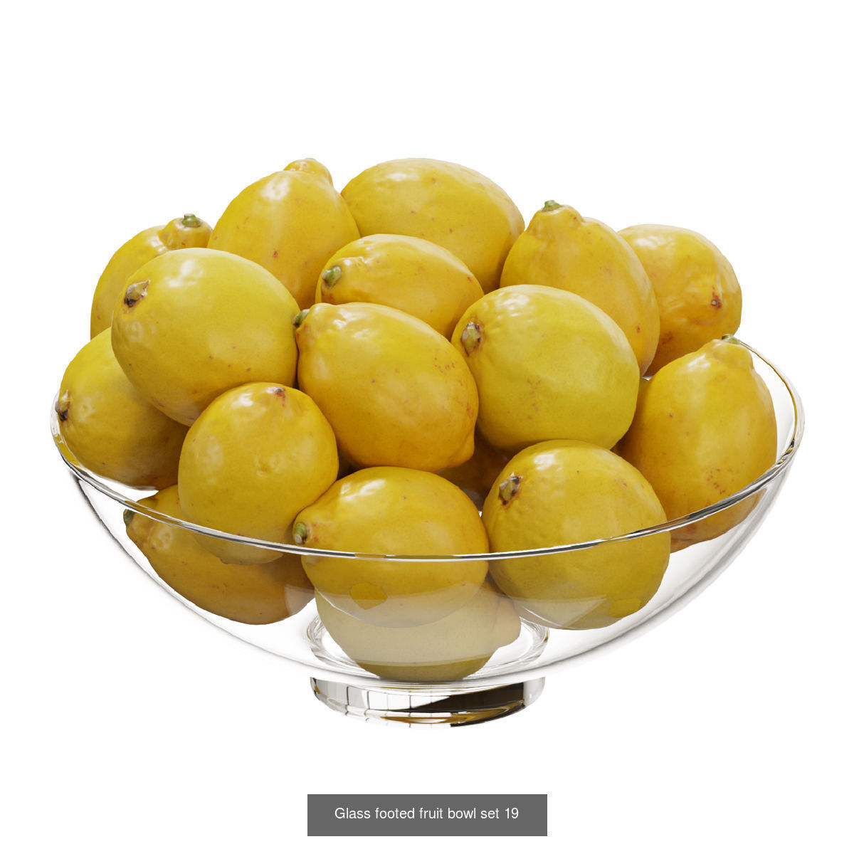 Glass footed fruit 3D Model Collection_21