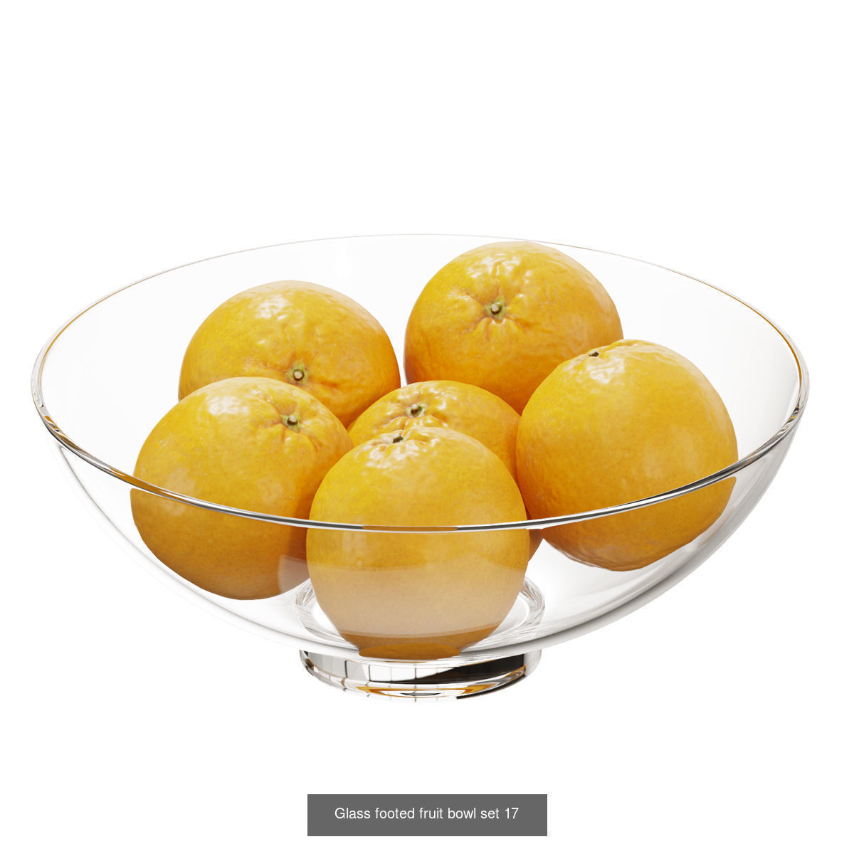 Glass footed fruit 3D Model Collection_19