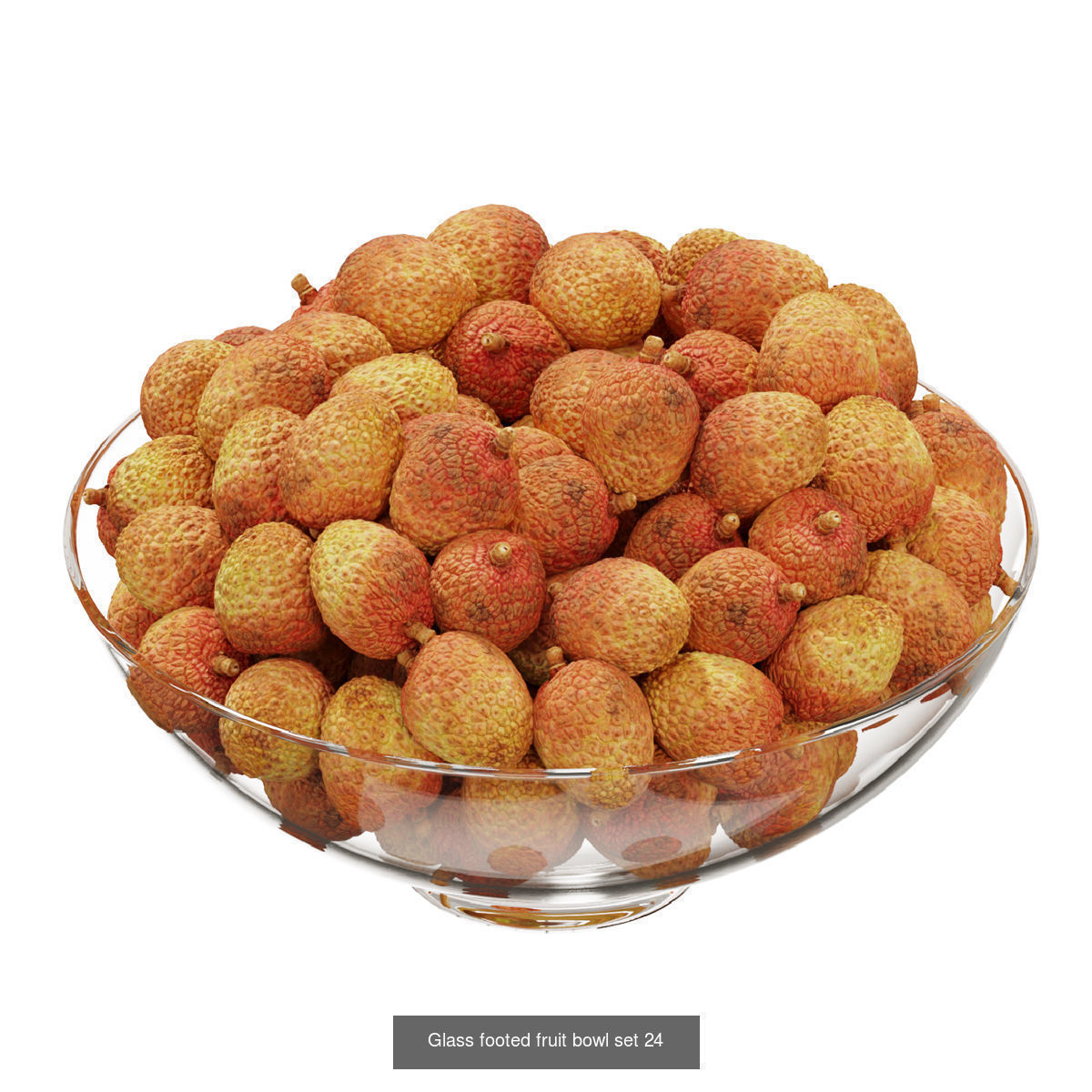 Glass footed fruit 3D Model Collection_26