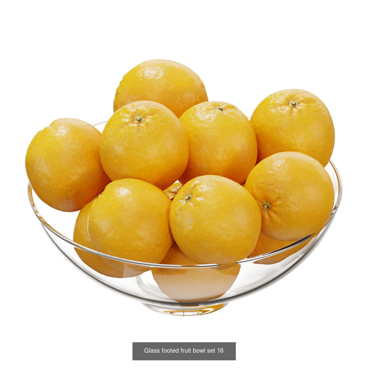 Glass footed fruit 3D Model Collection_18