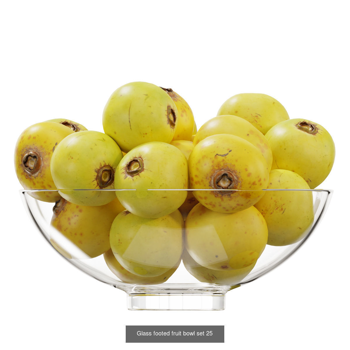 Glass footed fruit 3D Model Collection_27