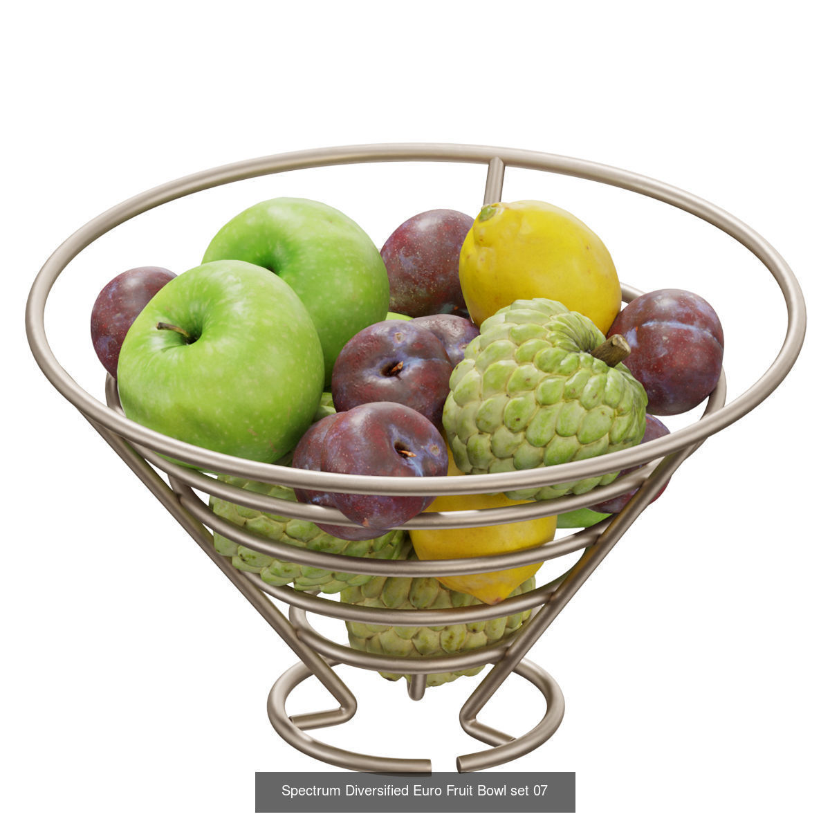 Spectrum Diversified Euro Fruit Bowl  3D Model Collection_9