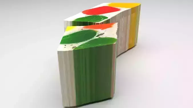 Gummy Drop Nougats 3D model