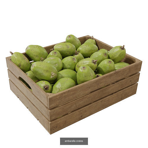 Fruit Crates  3D Model Pack 6