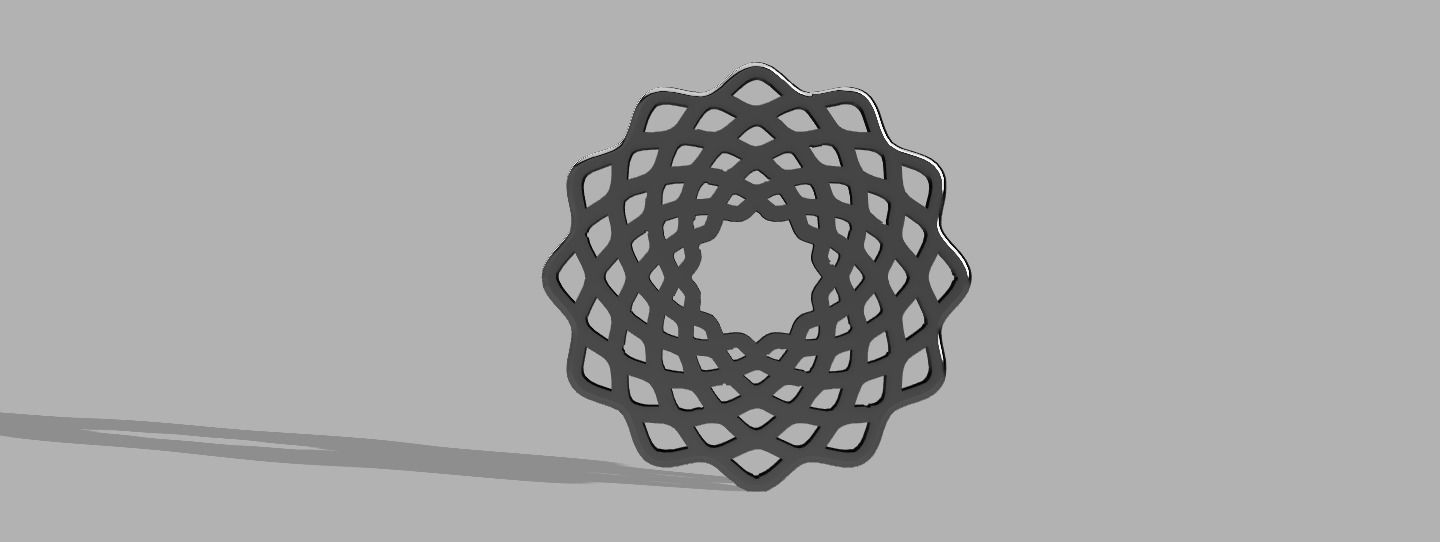 geometric shape  Flower of Life 3D print model_1