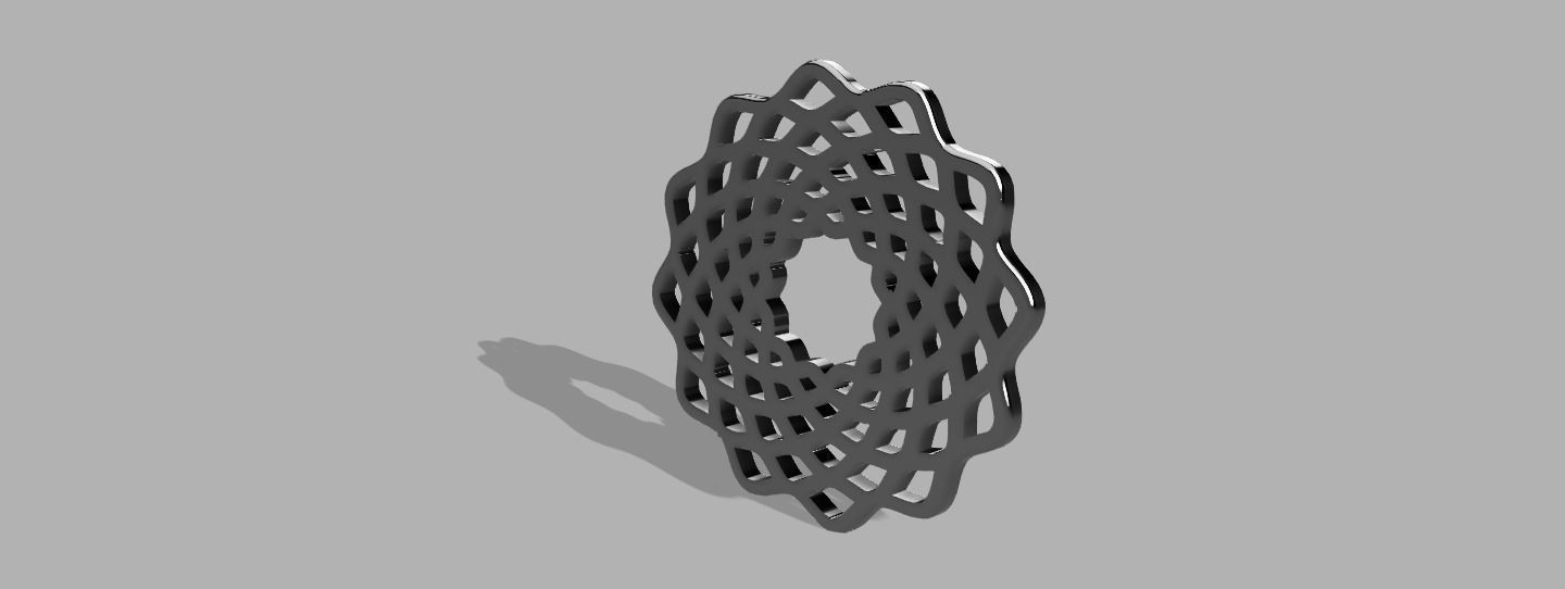 geometric shape  Flower of Life 3D print model_4