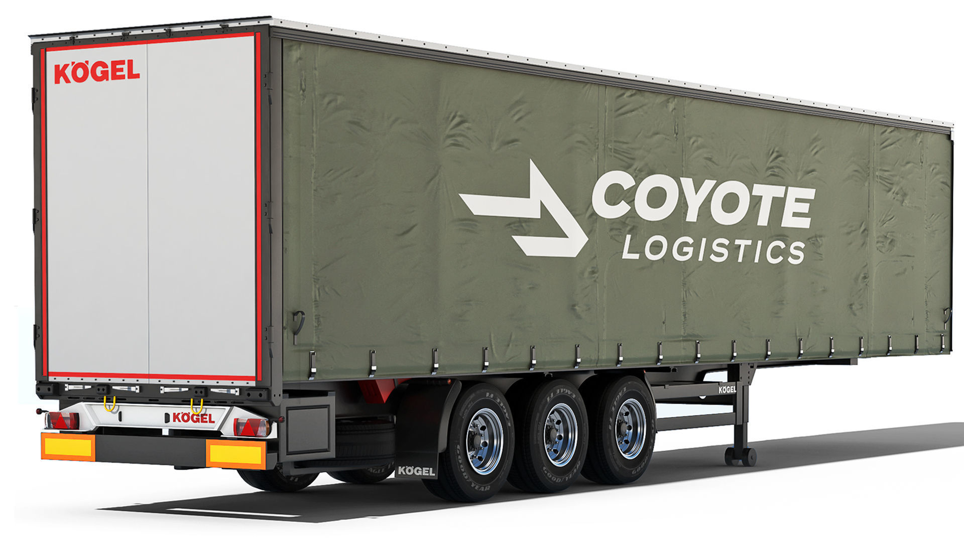 Kogel S24-1 Semi-trailer curtain 2021 3D model_4