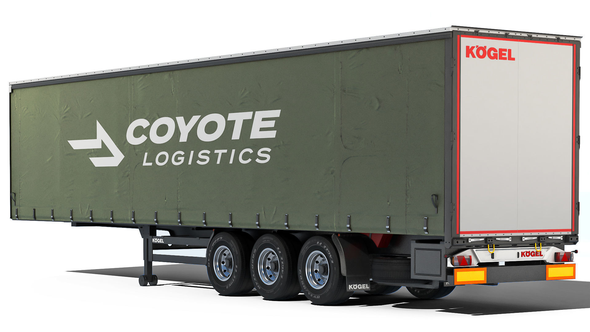 Kogel S24-1 Semi-trailer curtain 2021 3D model_2