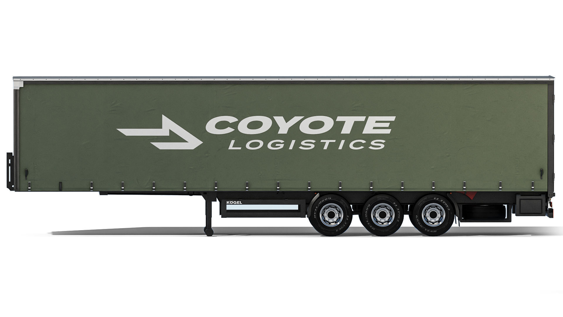 Kogel S24-1 Semi-trailer curtain 2021 3D model_1