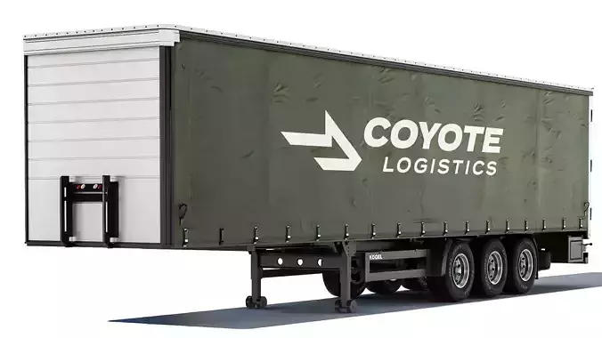 Kogel S24-1 Semi-trailer curtain 2021 3D model