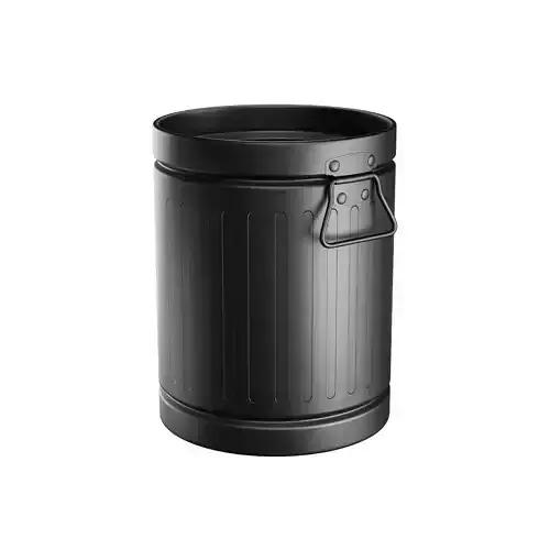 Trash Can with Handles 3D model