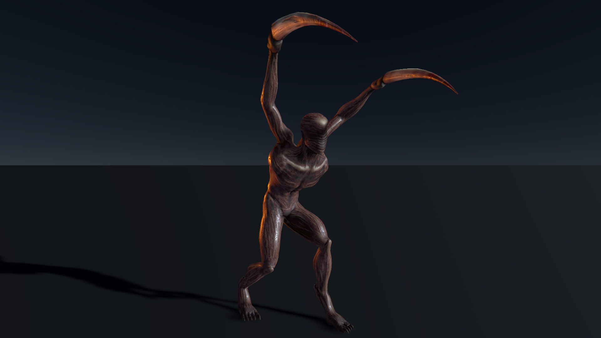 3D Demon - Horror Character - Animated Low-poly 3D model_7