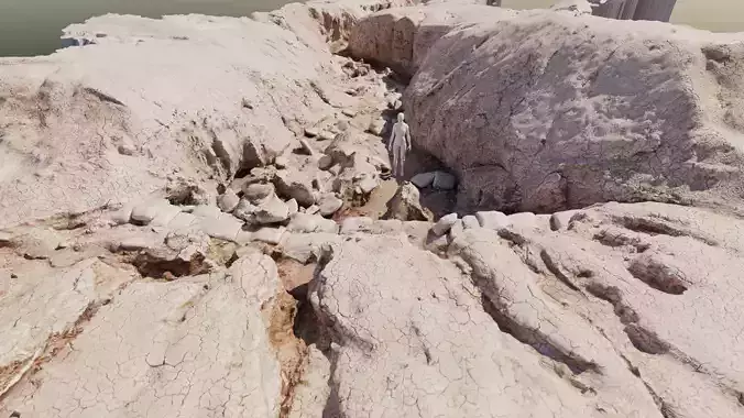 Desert Wash Ravine Canyon Scan A 3D model