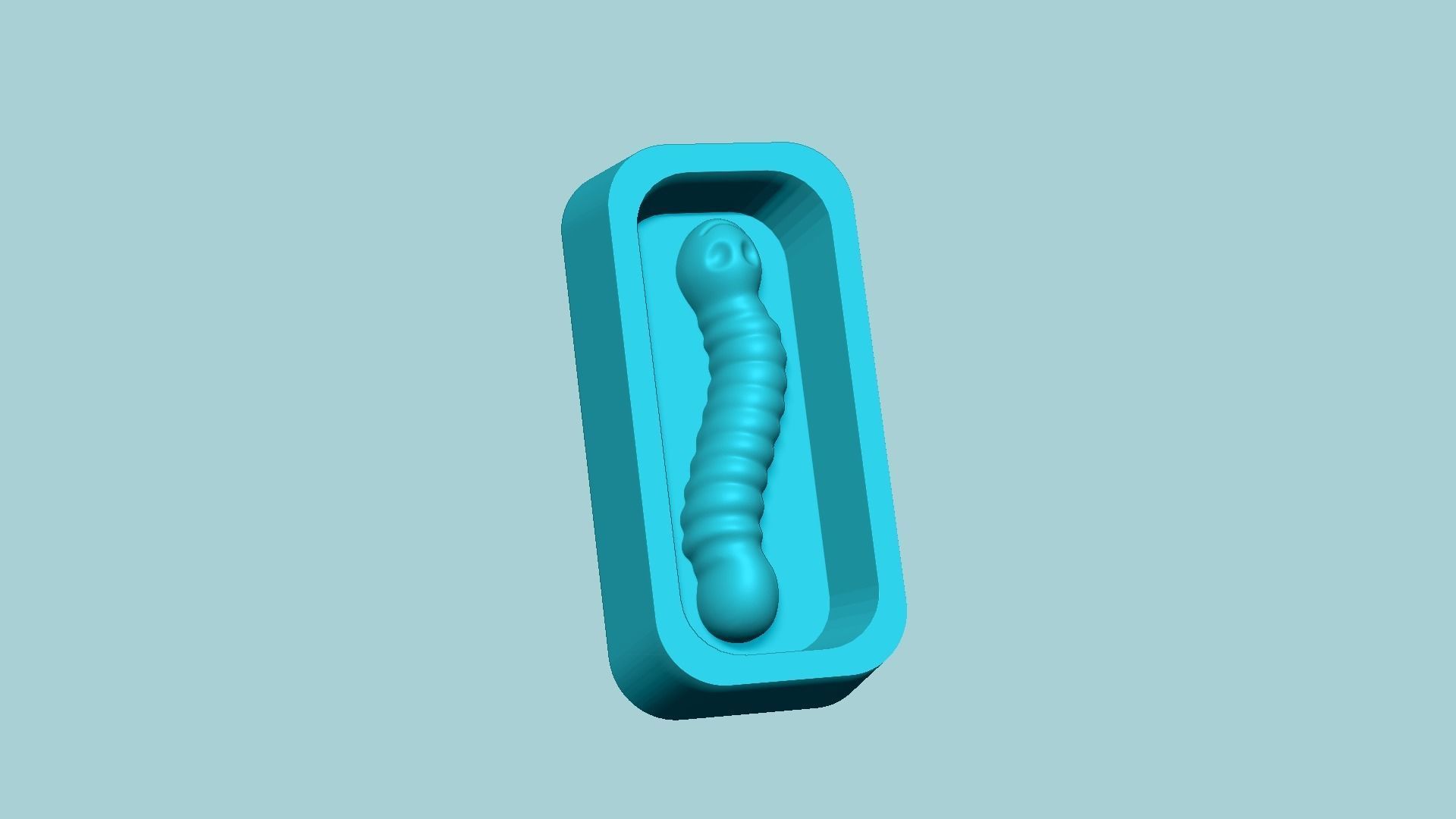 Jelly Candy Molding Snake - Gummy Mould 3D print model_5