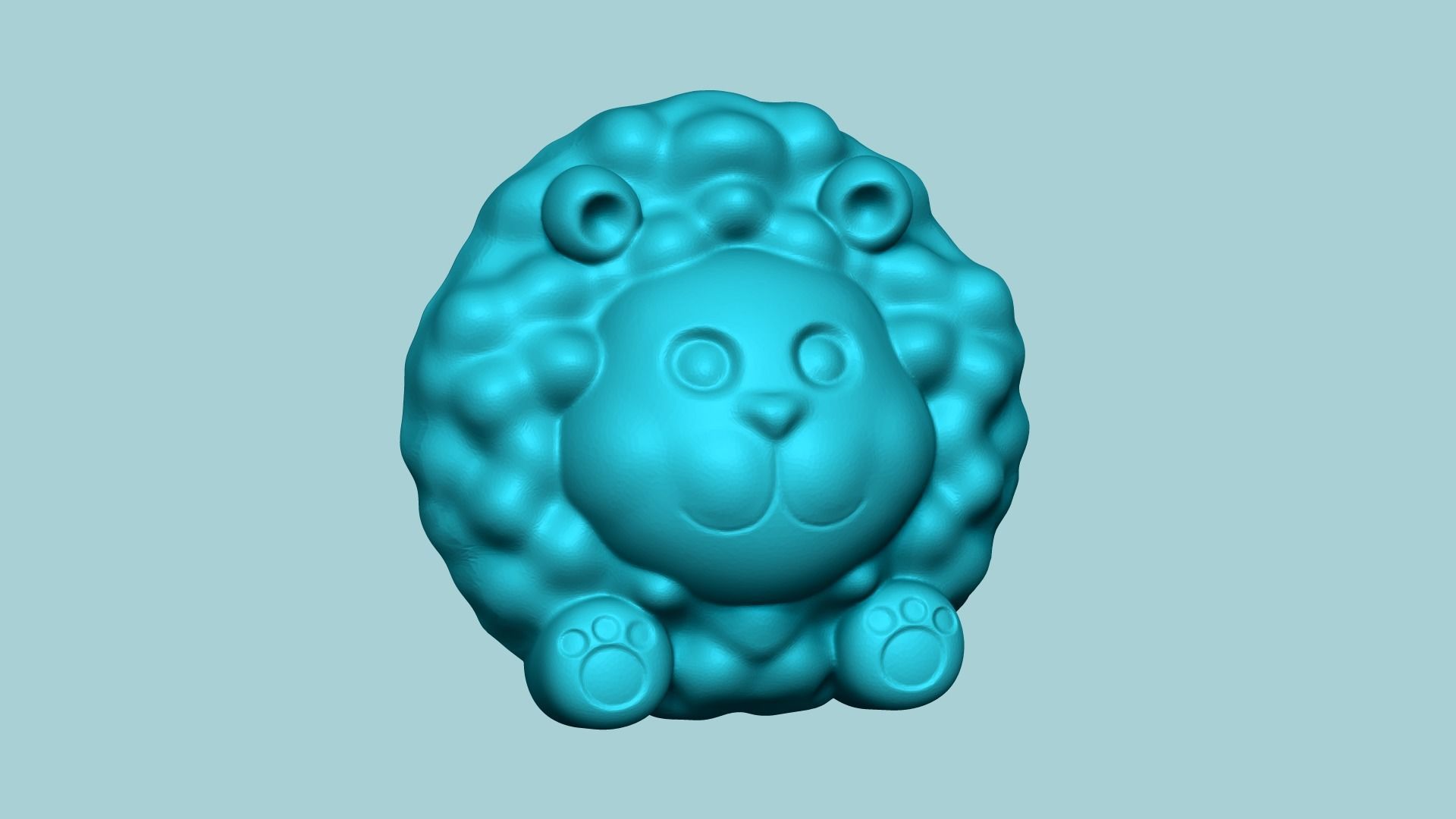 Jelly Candy Molding Sheep - Gummy Mould 3D print model_2
