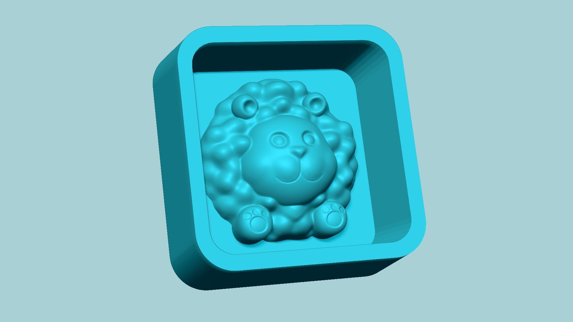 Jelly Candy Molding Sheep - Gummy Mould 3D print model_5