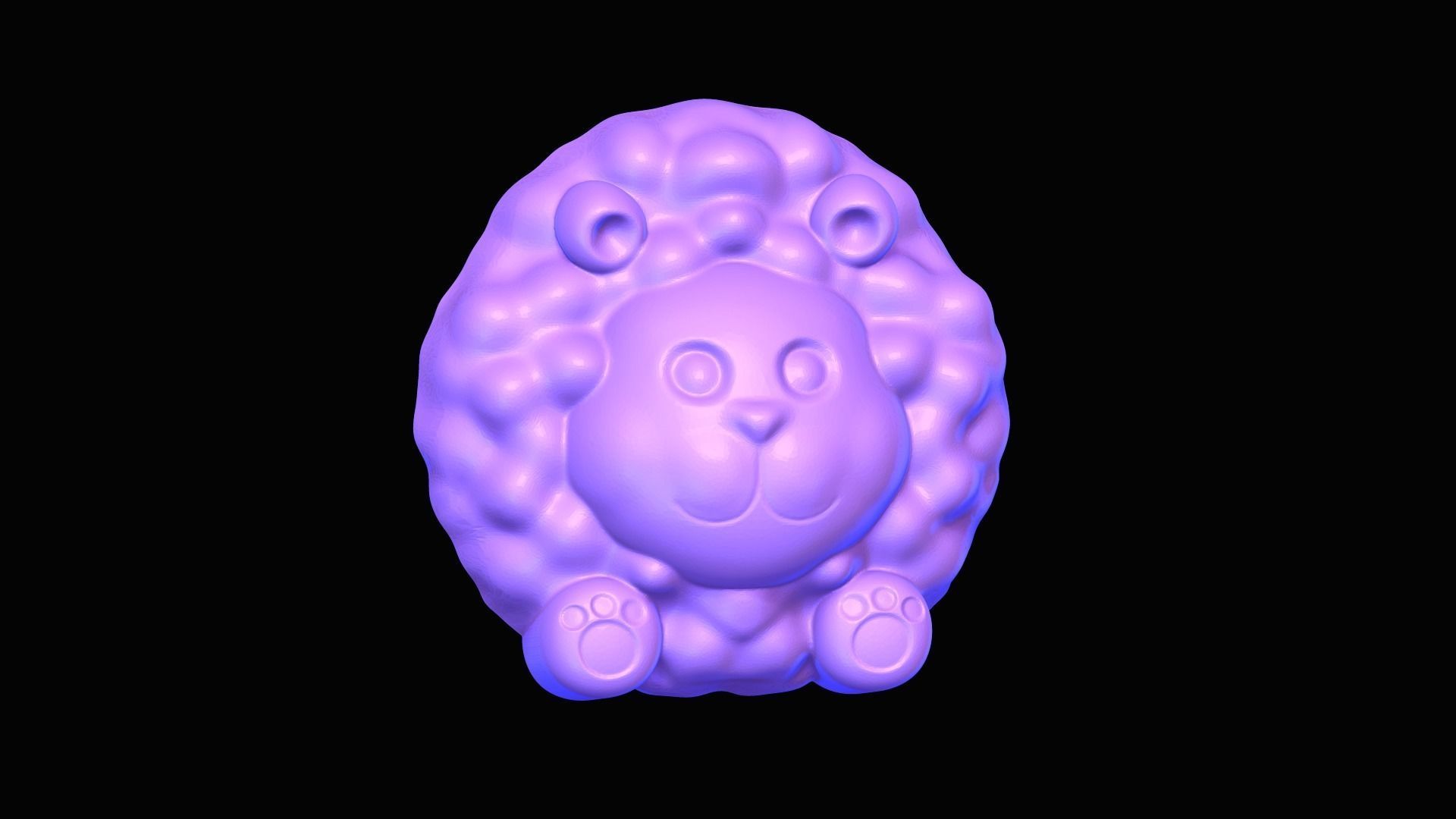 Jelly Candy Molding Sheep - Gummy Mould 3D print model_9
