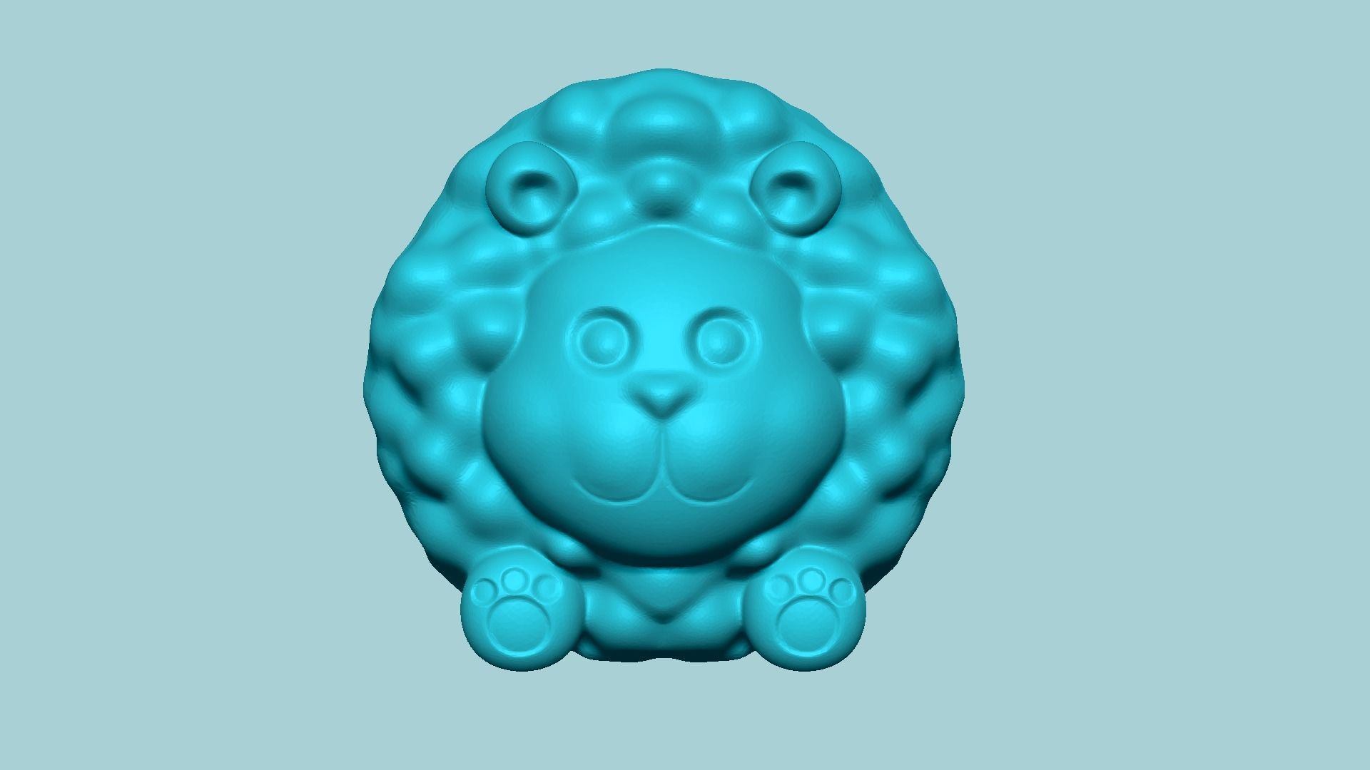 Jelly Candy Molding Sheep - Gummy Mould 3D print model_3