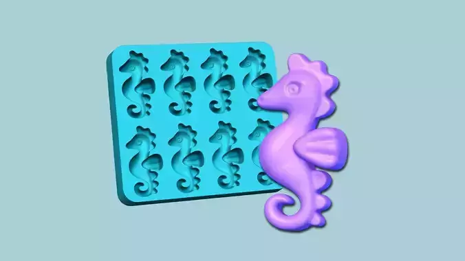 Jelly Candy Molding Seahorse - Gummy Mould