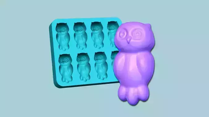 Jelly Candy Molding Owl - Gummy Mould