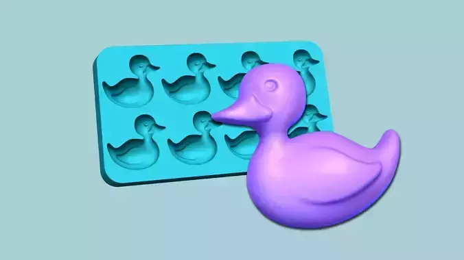Jelly Candy Molding Duck - Gummy Mould 3D print model Jelly Candy Molding Duck - Gummy Mould 3D print model