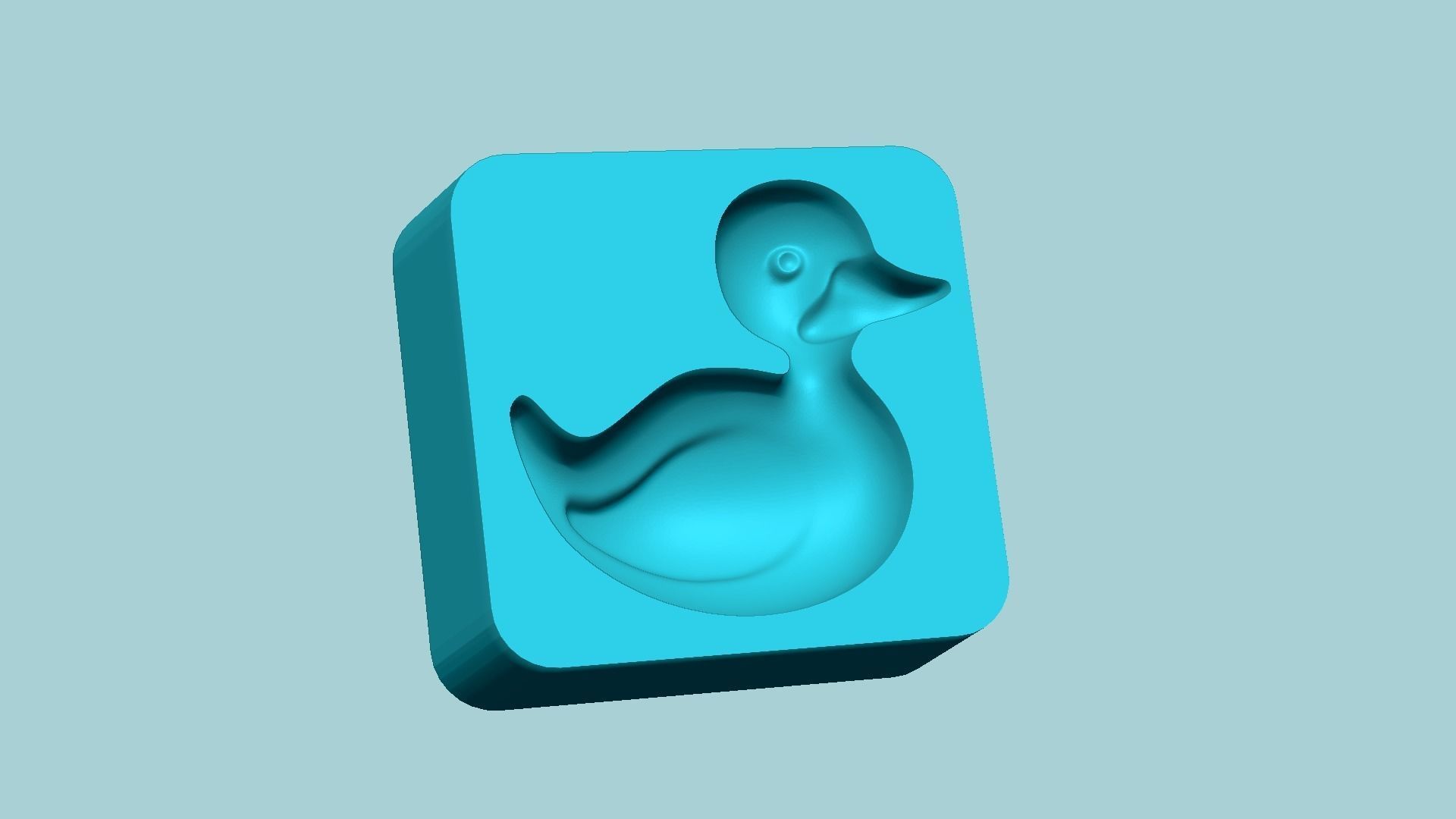 Jelly Candy Molding Duck - Gummy Mould 3D print model_4