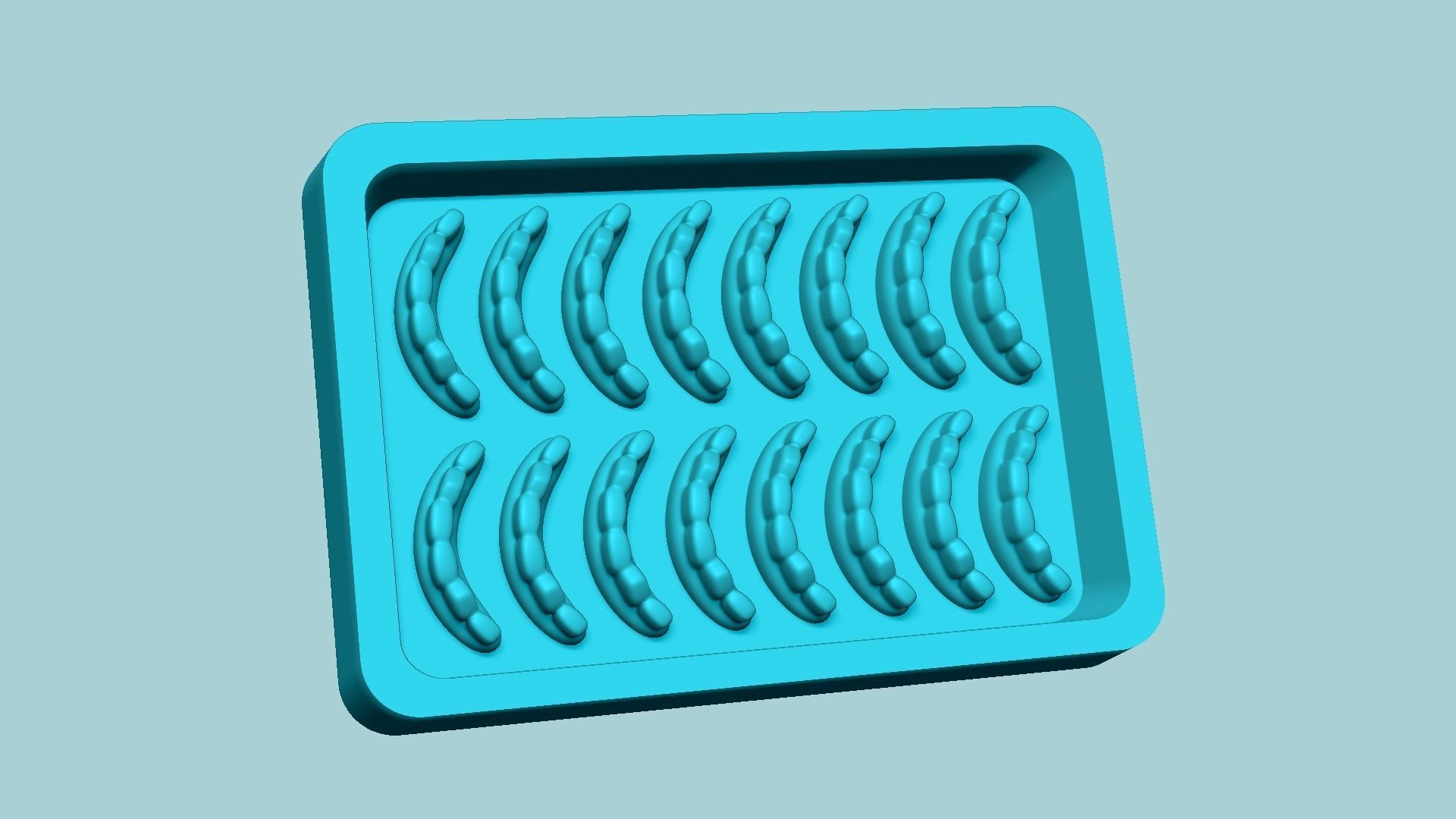 Jelly Candy Molding Denture - Gummy Mould 3D print model_7