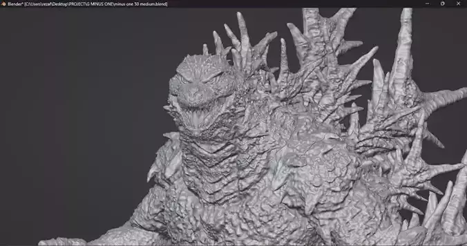 Godzila minus one  3D print model