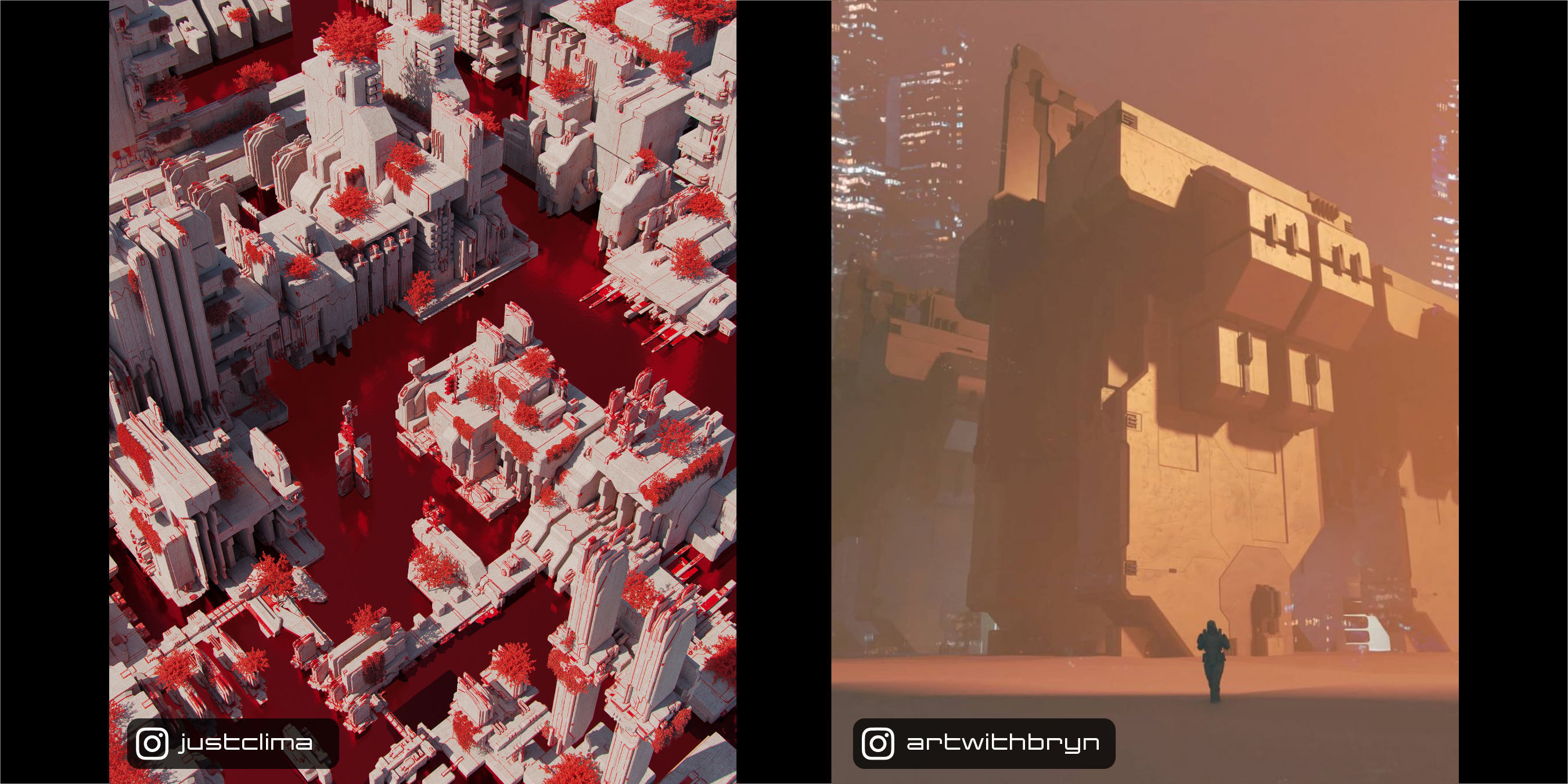 Space Base - Sci Fi Building Assets Blender 3D Kitbash Pack 3D model_2