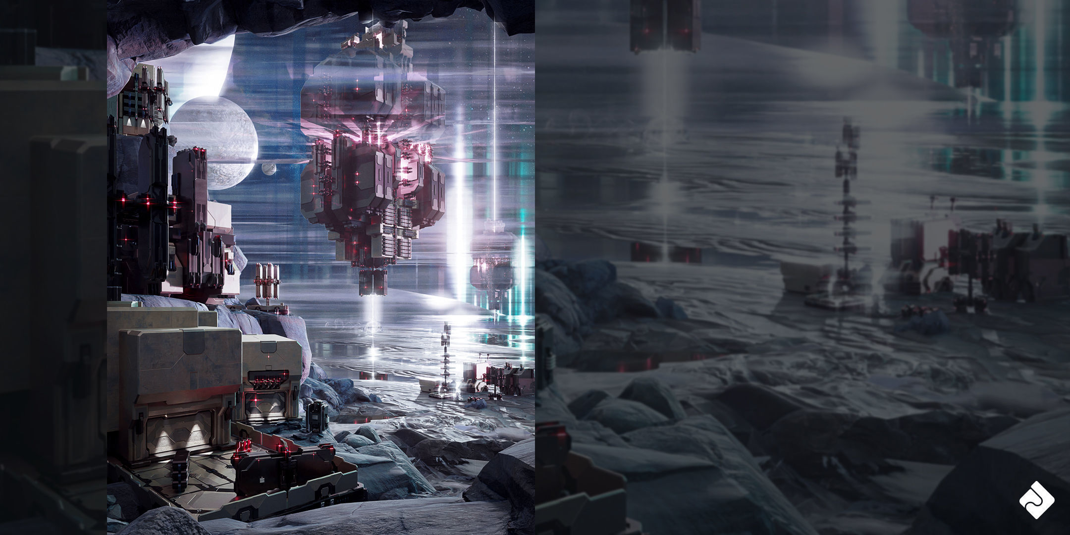 Space Base - Sci Fi Building Assets Blender 3D Kitbash Pack 3D model_16