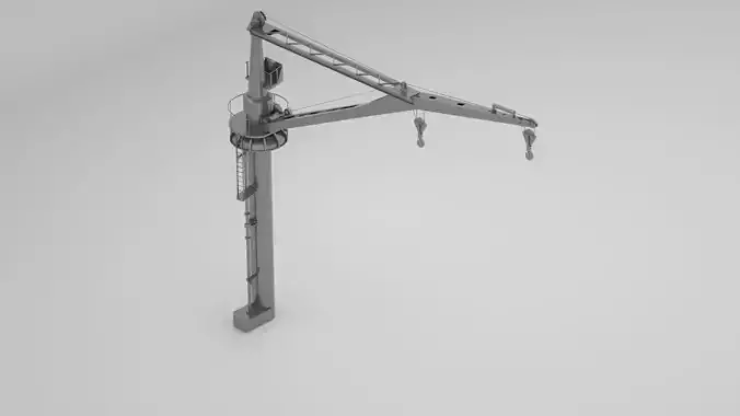 Naval Winch Crane - World War 2 Warship