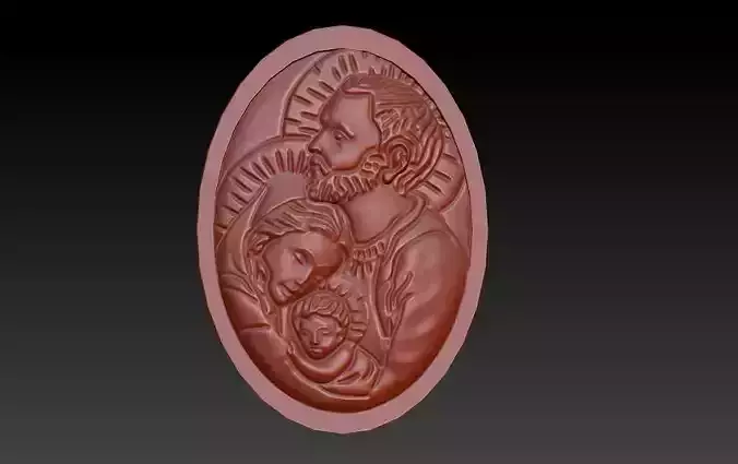 Jesus Christ holy Family Jewelry Pendant Necklace