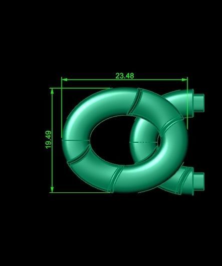 cuban link wide heavy bracelet lock Solid Thick Clasp Hip Hop 3D print model_13