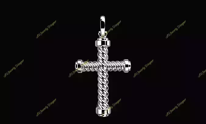 AV Designe 251 Cable Cross Pendant 