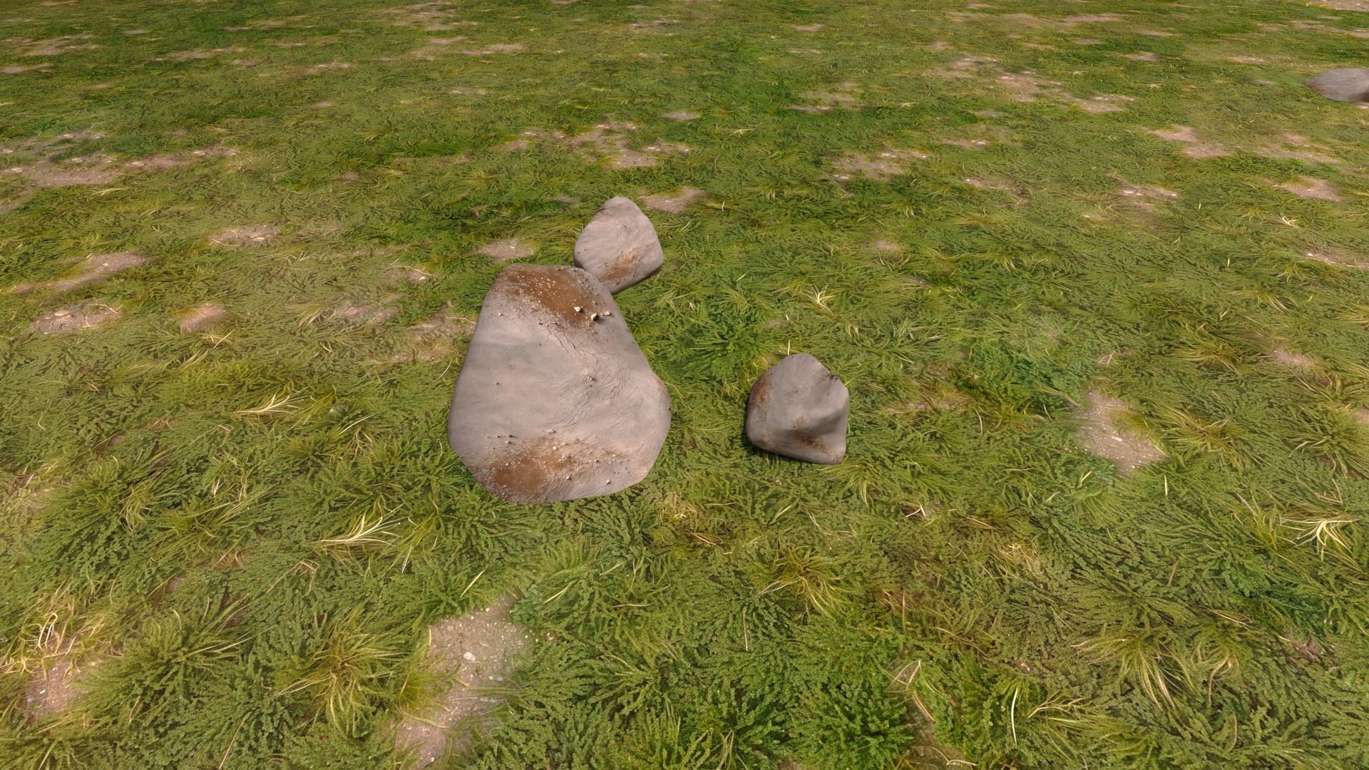 Trees Background Low-poly 3D model_6