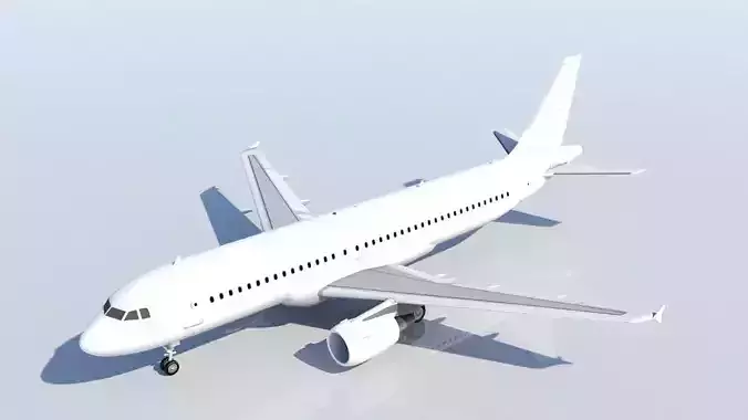 Airbus A320 ceo CFM Sharklets Static Blank 