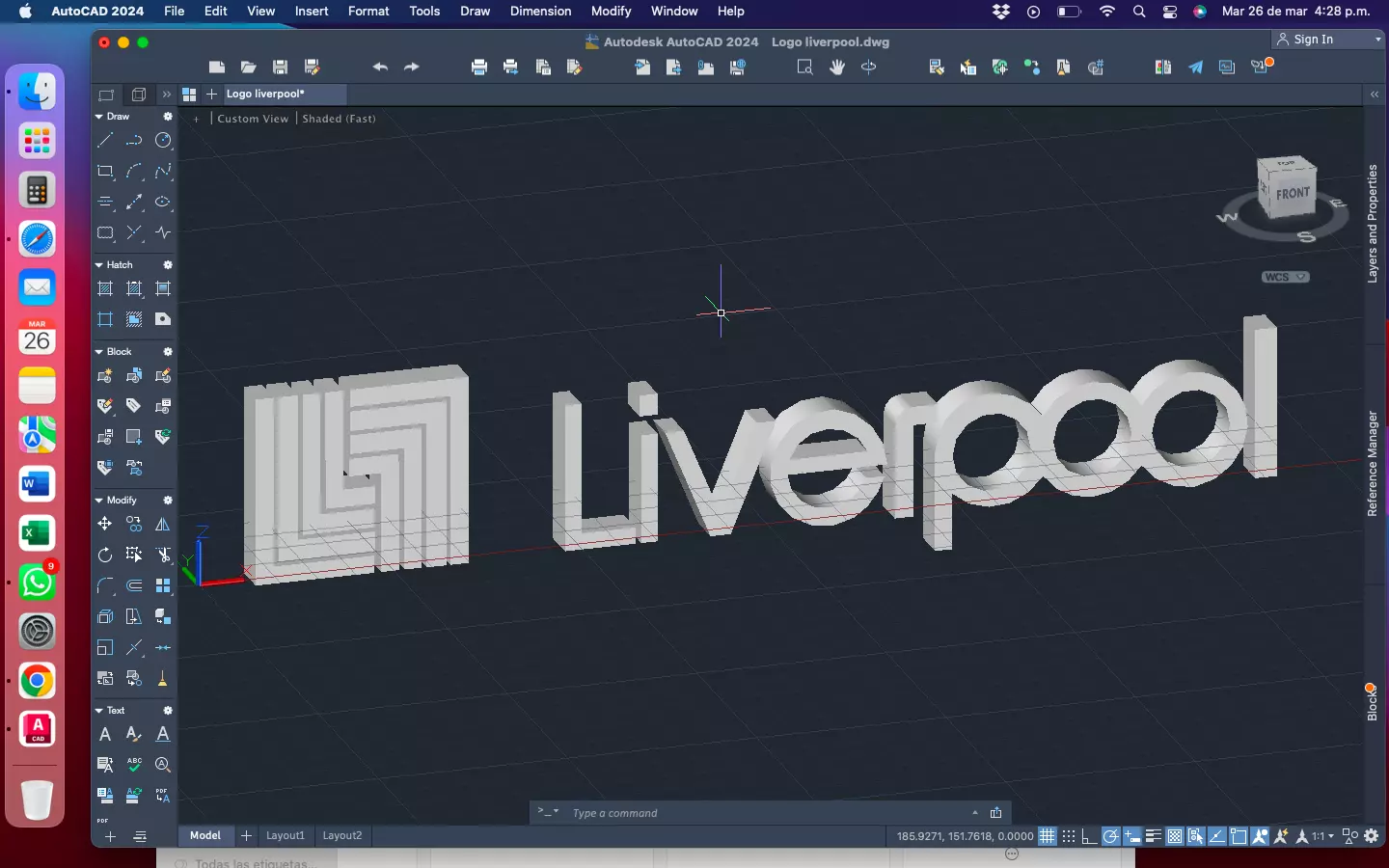 Logo Liverpool 3D model_0