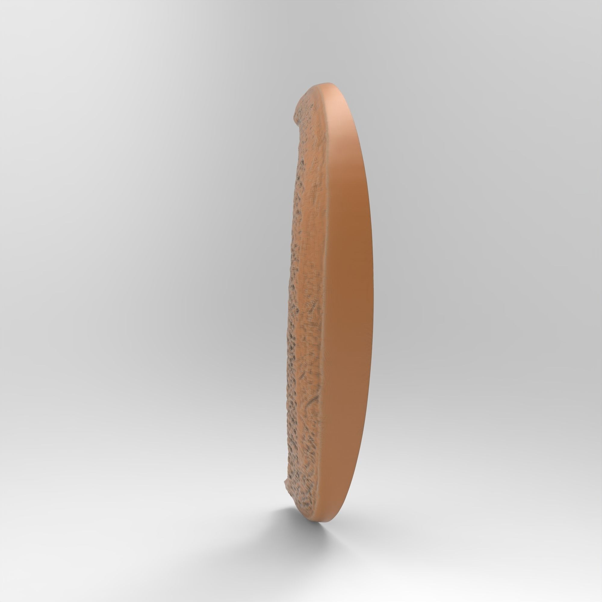 Sleeping Moon Face Sculpture 3D print model_4