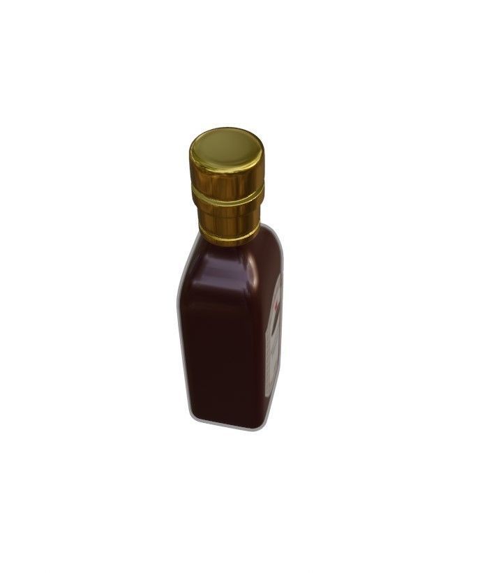 Worcestershire Sauce Low-poly 3D model_3