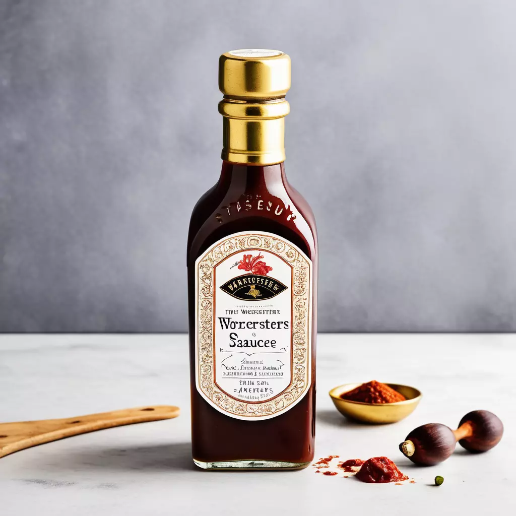 Worcestershire Sauce Low-poly 3D model_0